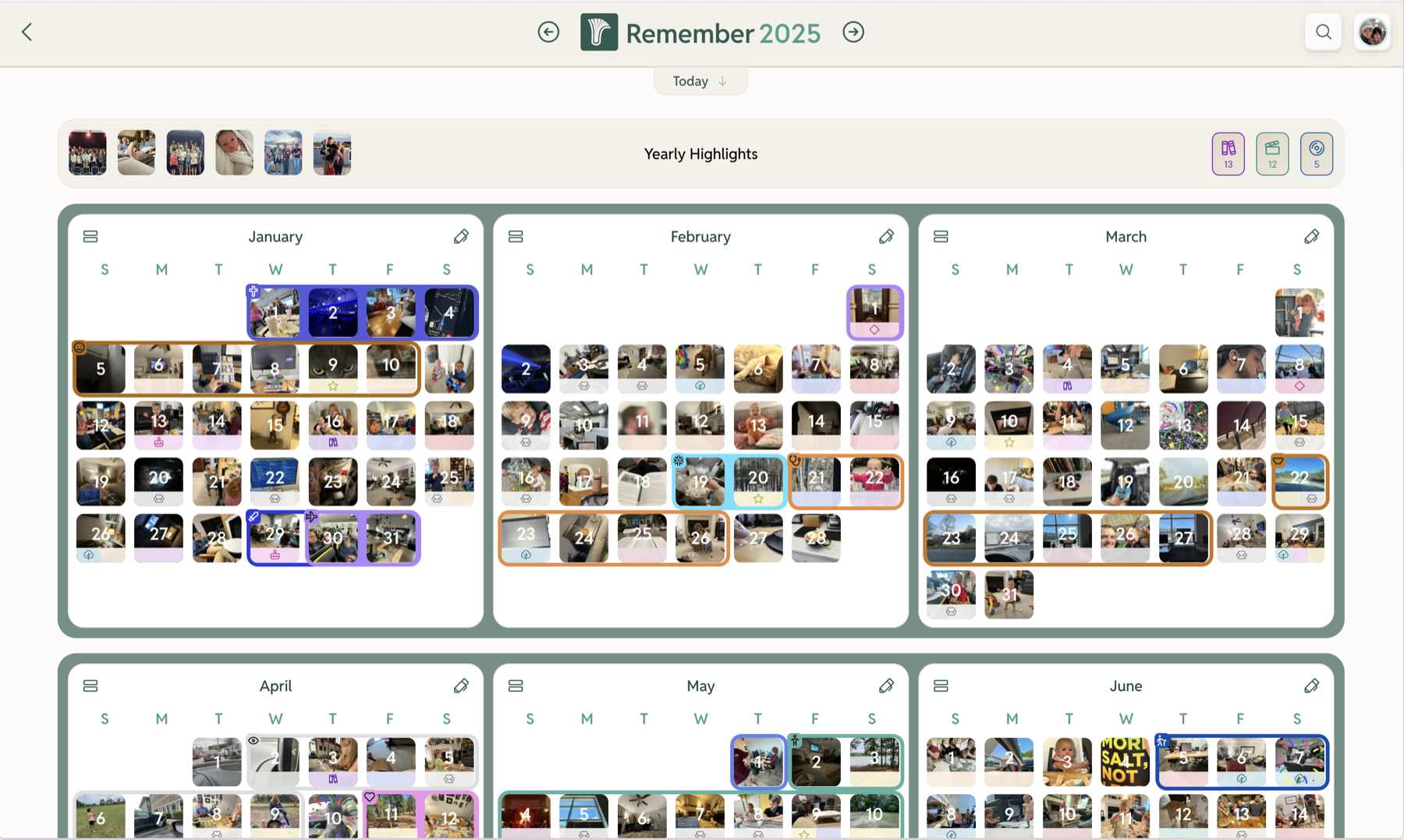 Remember showing a year-at-a-glance mosaic of daily photos.